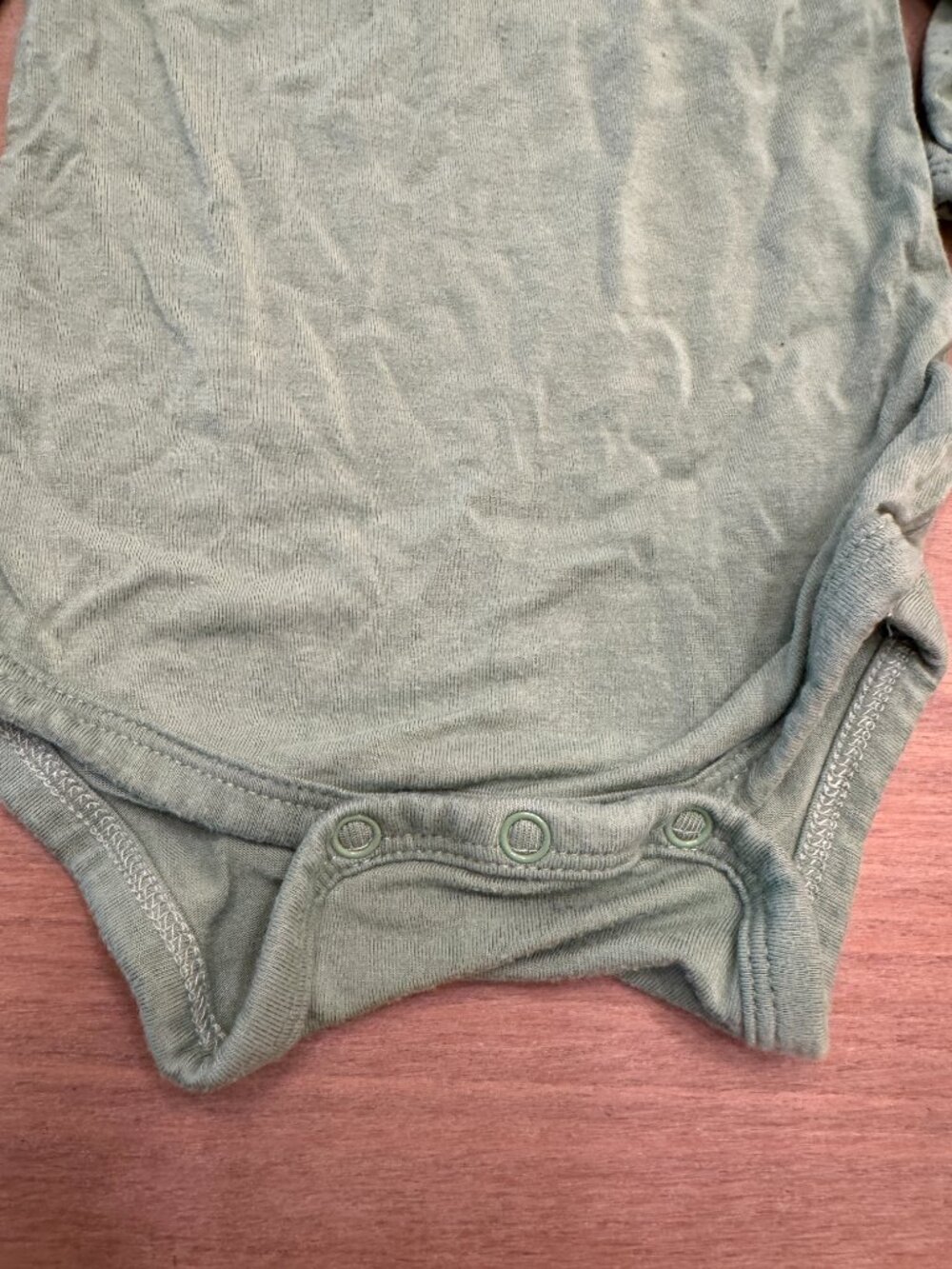Kyte Baby Sage Green Long Sleeve Bamboo Bodysuit 3-6M - Picture 2 of 4
